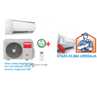 Klima uređaj Vivax Q Design ACP-12CH35AEQIs, 3.5kW, 3D Inverter, mogućnost WiFi SA MONTAŽOM 